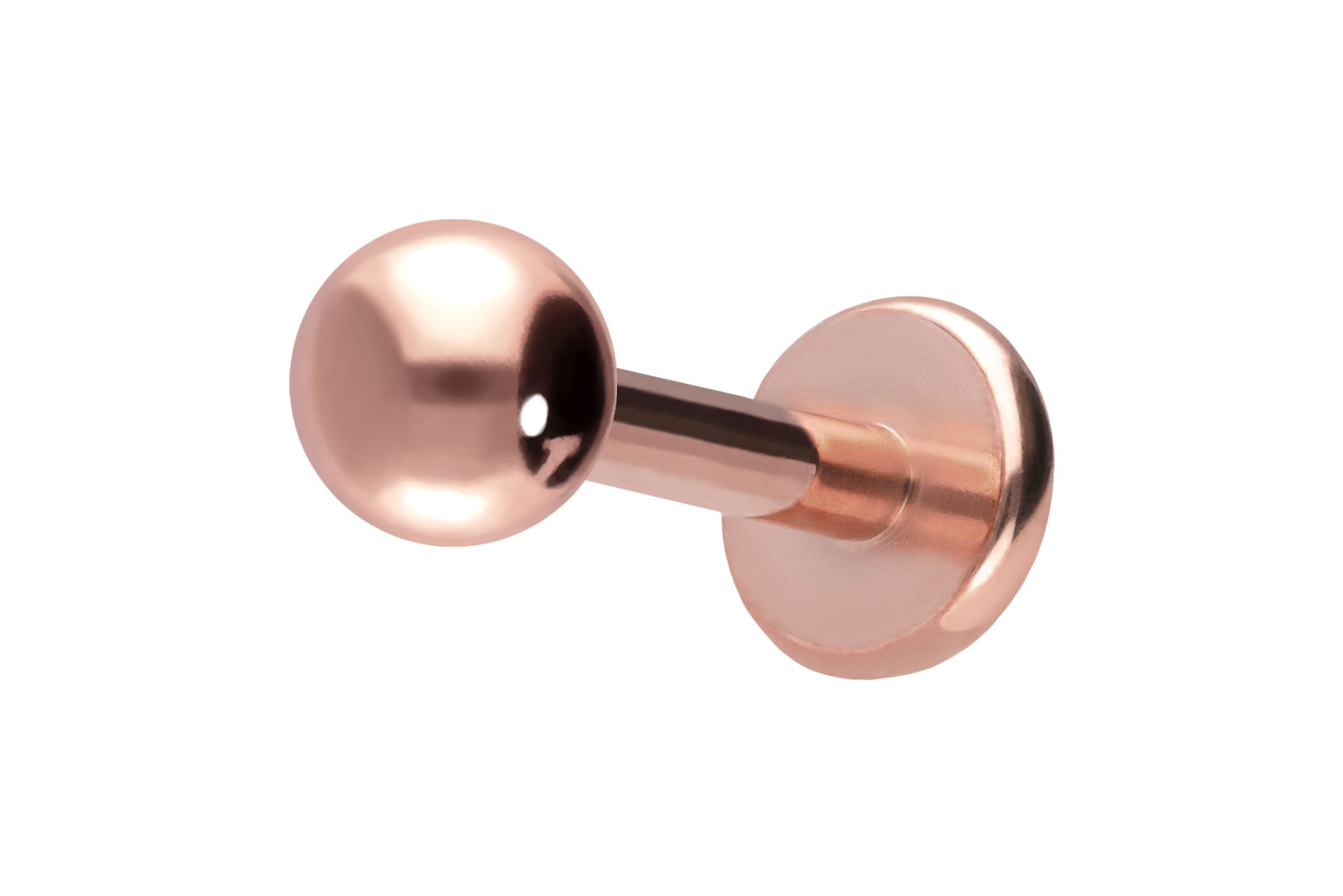 Titan Labret Piercing mit Push Fit